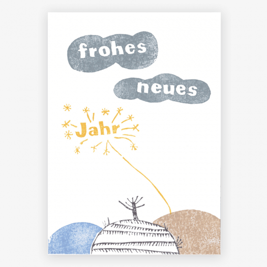 Postkarte Frohes Neues Jahr