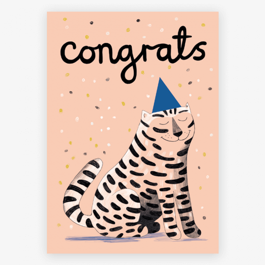 Postkarte Congrats Cat