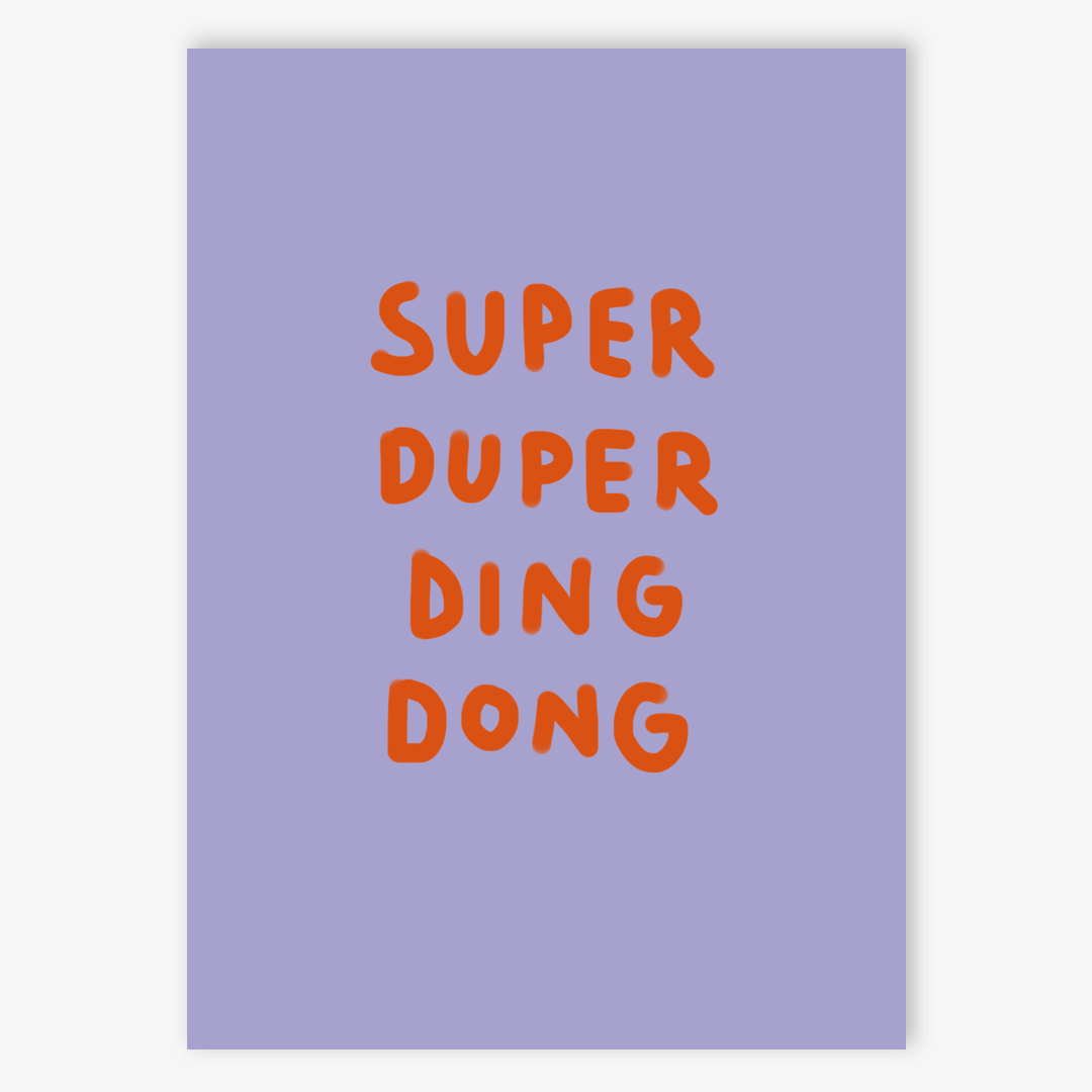 Postkarte Super Duper