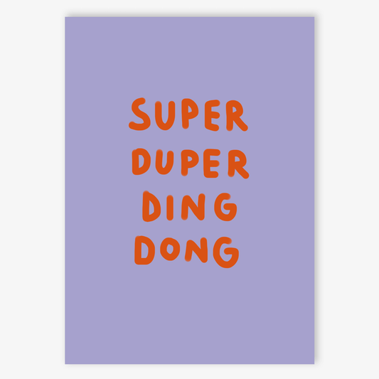 Postkarte Super Duper