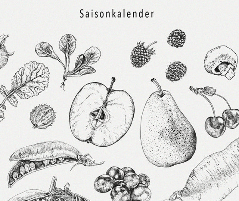 2025 Saisonkalender (Collage)